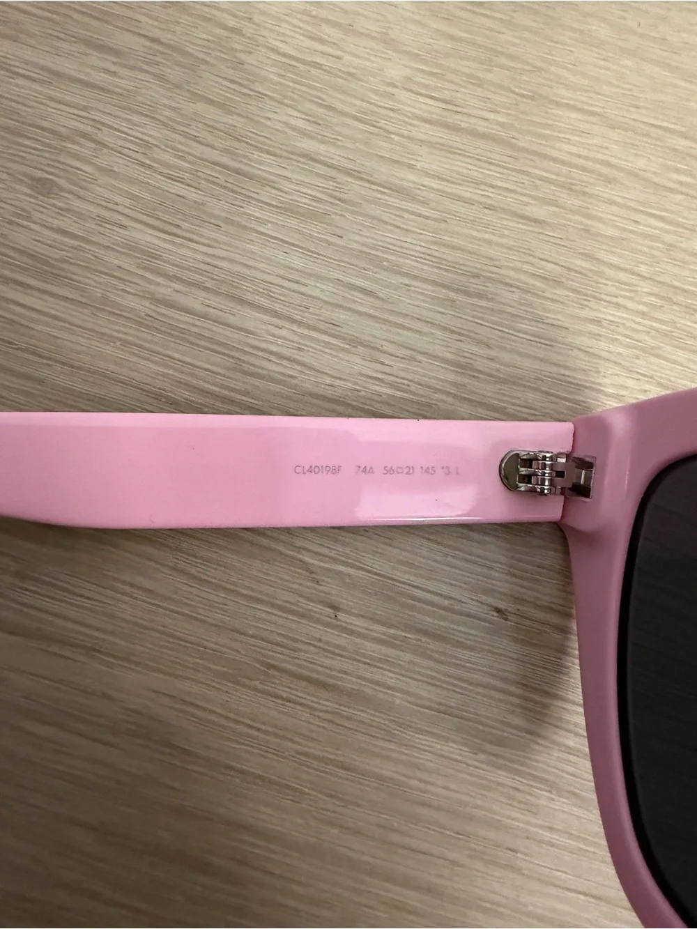 Celine Pink Cat Eye Sunglasses with Cream Case